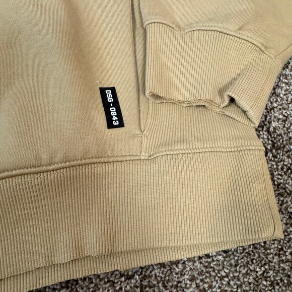 ASRV Tech Essential Distressed Full Zip Hoodie NWT Men's Size Large Khaki $148 - Picture 9 of 16